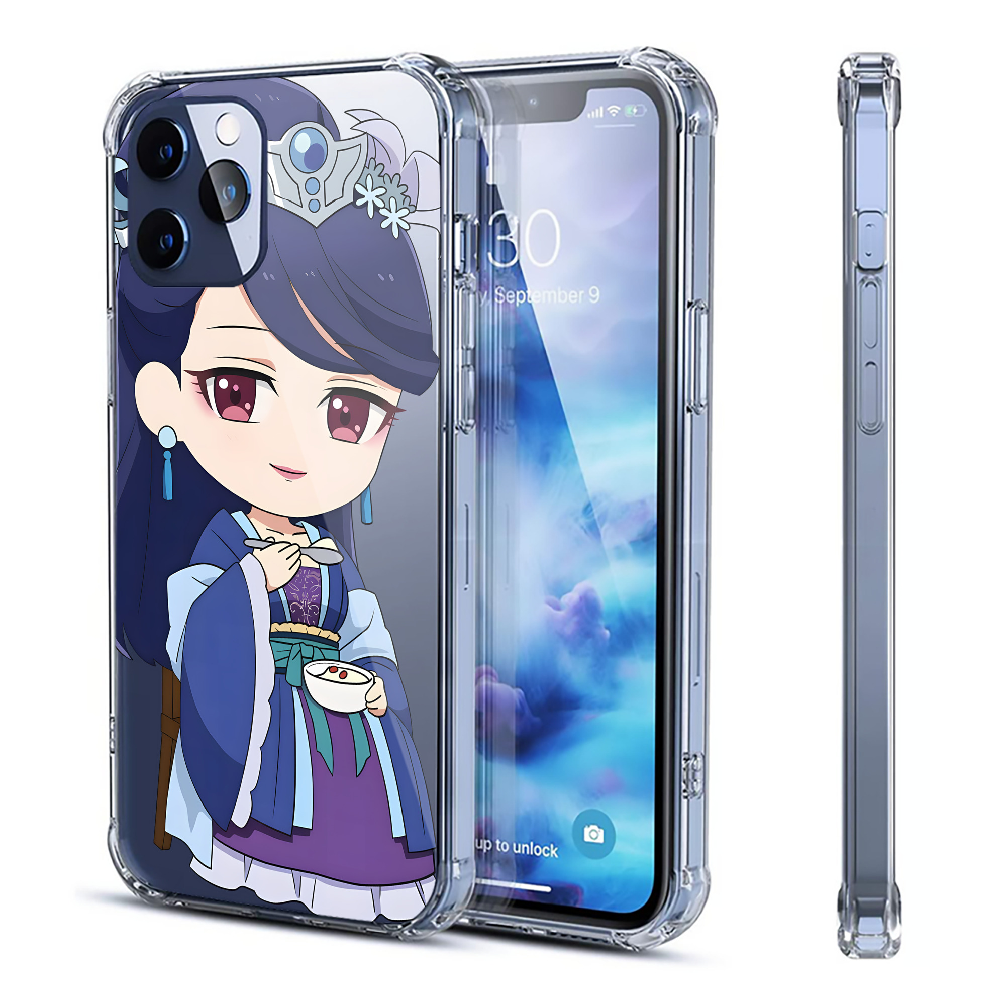 （画像用） 薬屋のひとりごと The Apothecary Diaries 【iPhone 12シリーズ対応】透明スマホケース（クリアソフトケース）